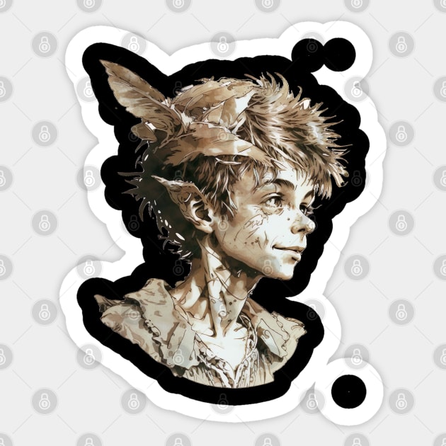 Peter Pan Sticker by YeCurisoityShoppe